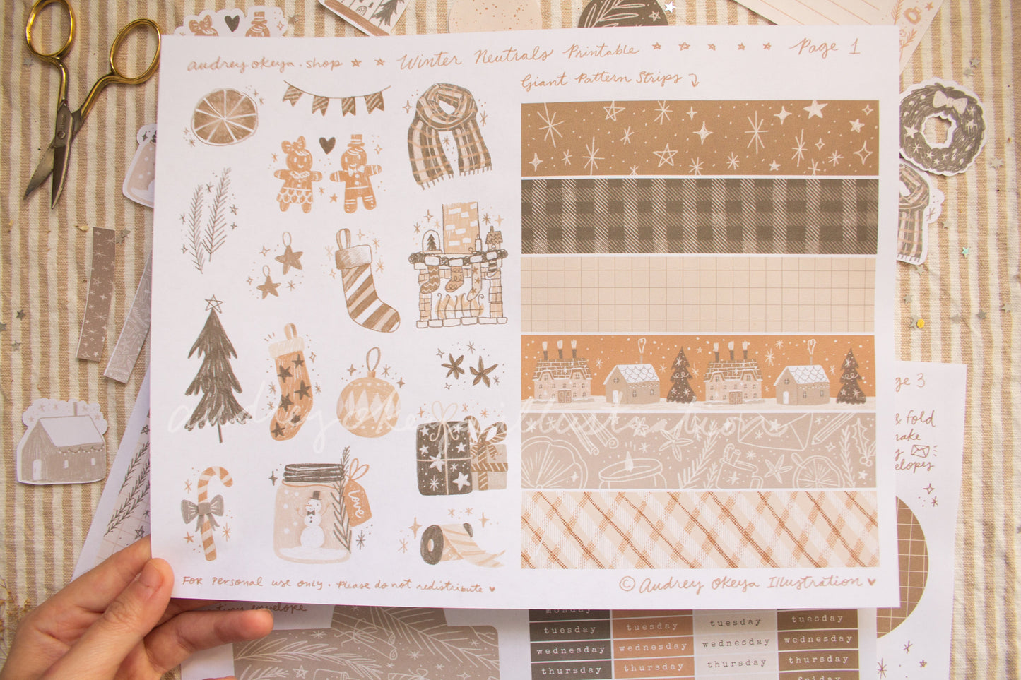 Winter Neutrals Printable