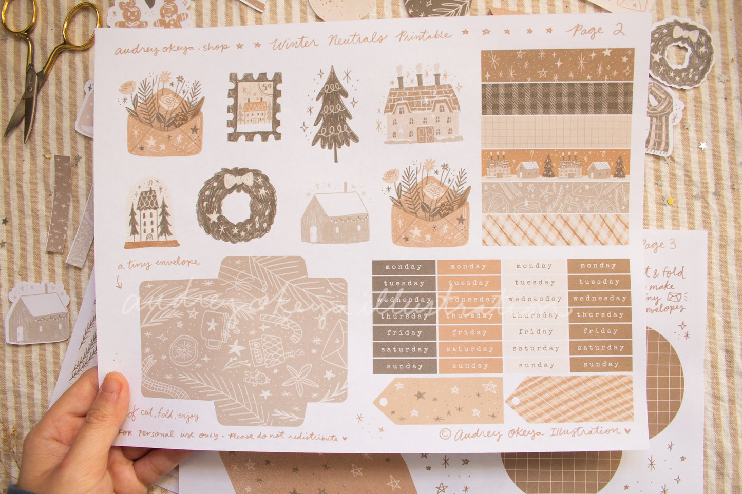 Winter Neutrals Printable