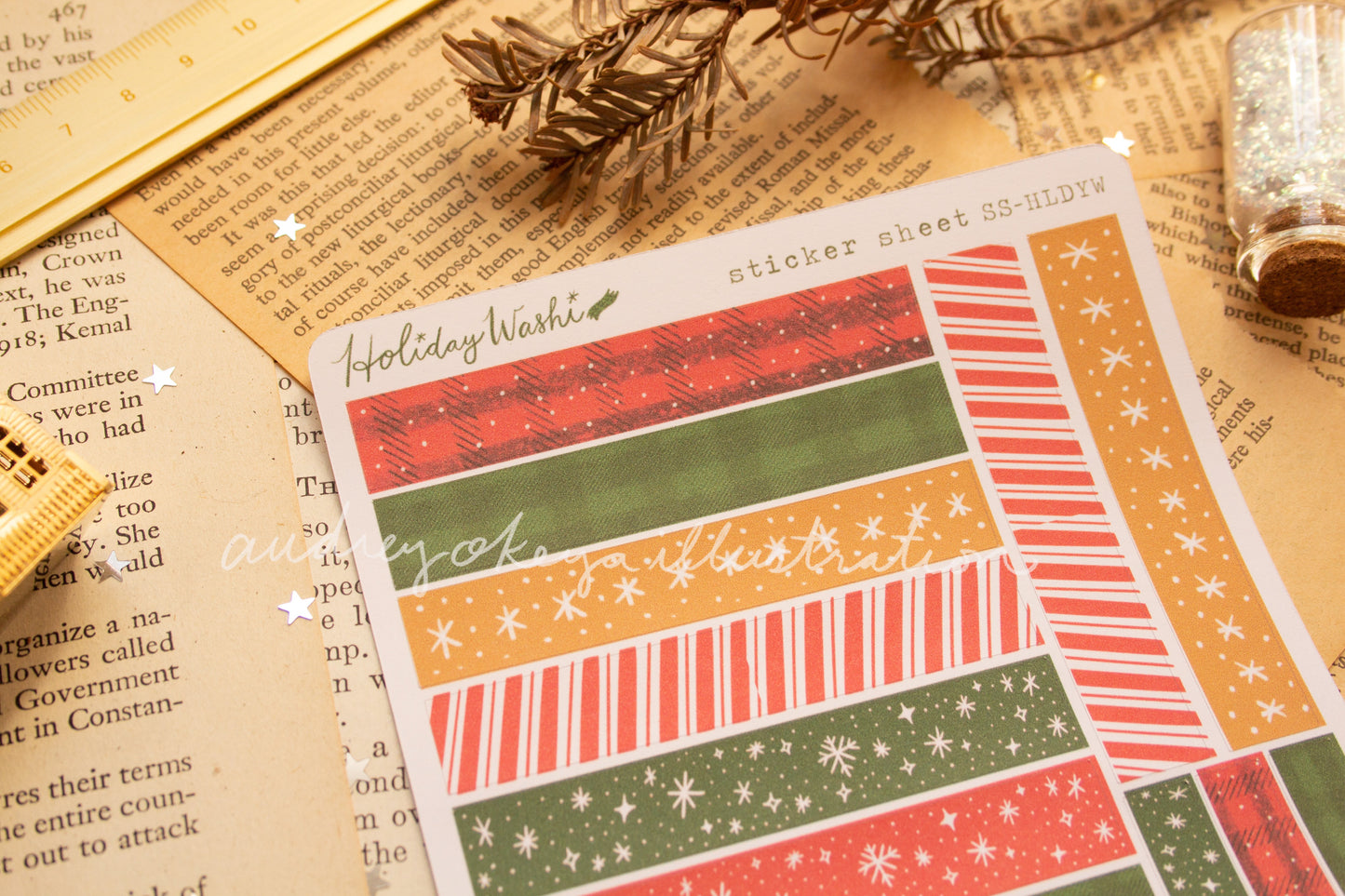 Christmas Holiday Sticker Sheets