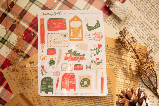 Christmas Mail Sticker Sheet