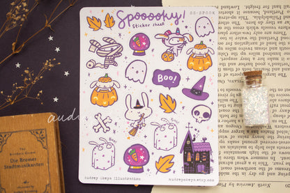 Spooky Bunny Sticker Sheet
