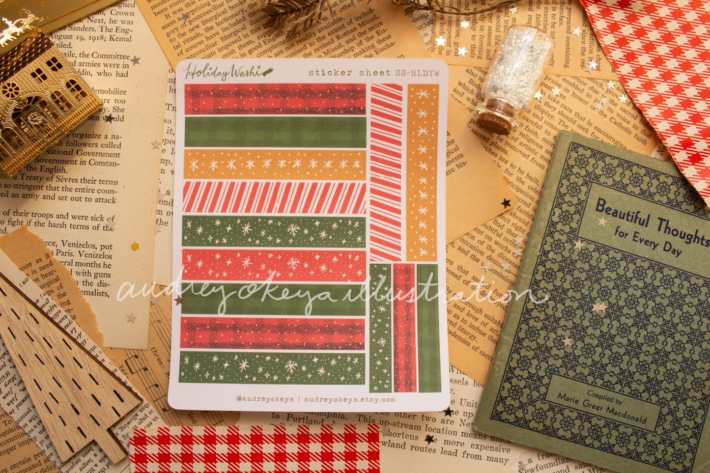 Christmas Holiday Sticker Sheets