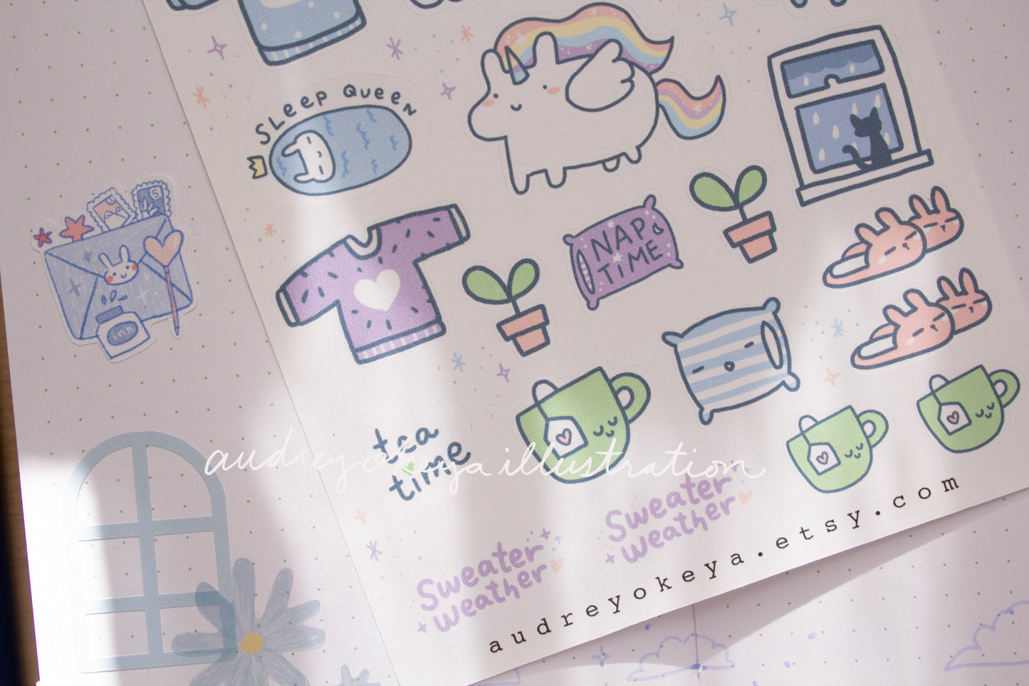 Cozy and Cute Sticker Sheet