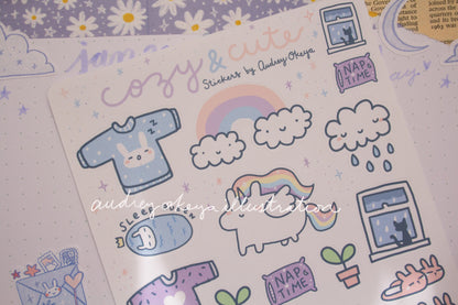 Cozy and Cute Sticker Sheet