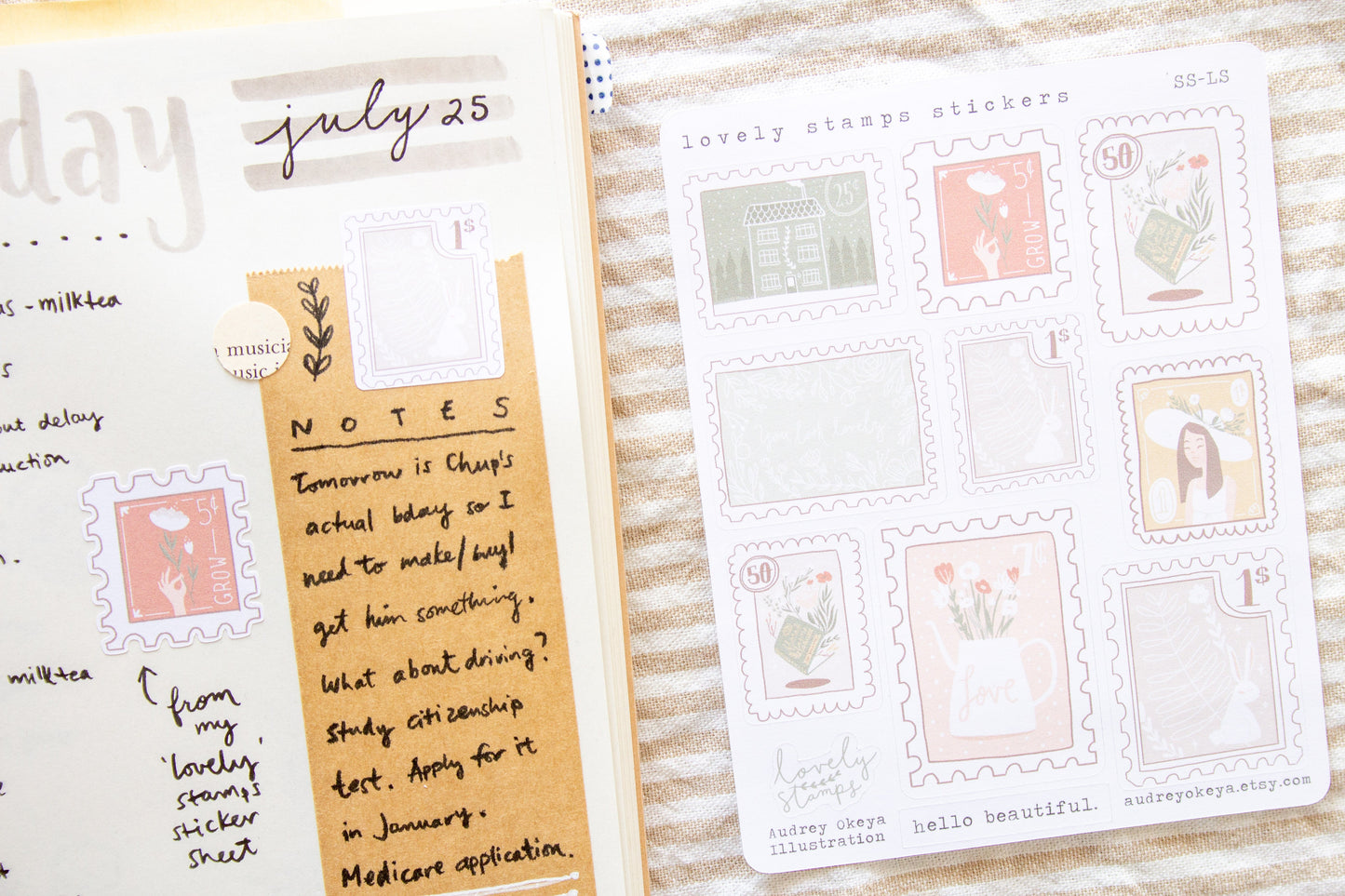 Lovely Stamps Bullet Journaling Sticker Sheets