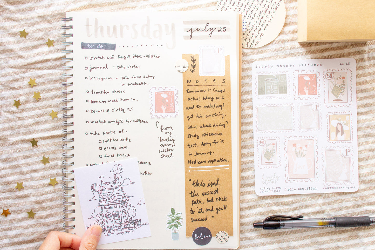 Lovely Stamps Bullet Journaling Sticker Sheets