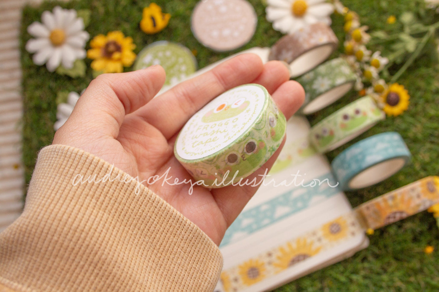 Spring Time & Froggy Washi Tapes 5 Designs