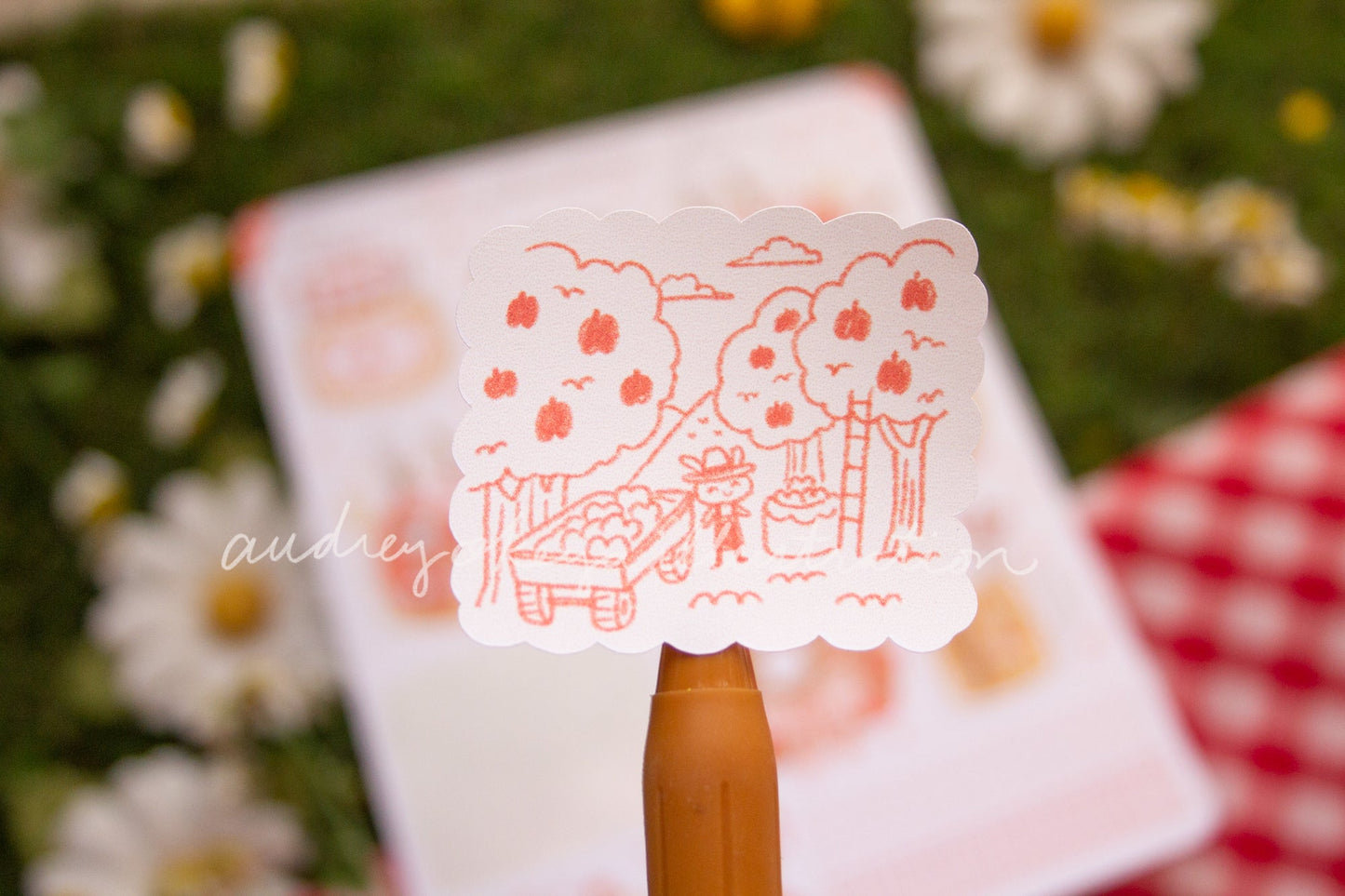 Apple Harvest Cottagecore Sticker Sheet