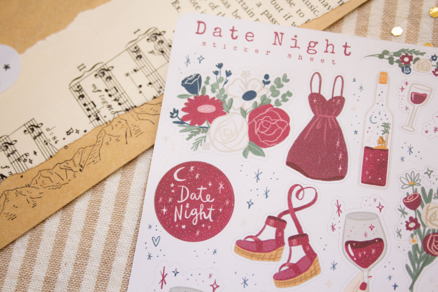 Date Night Sticker Sheet