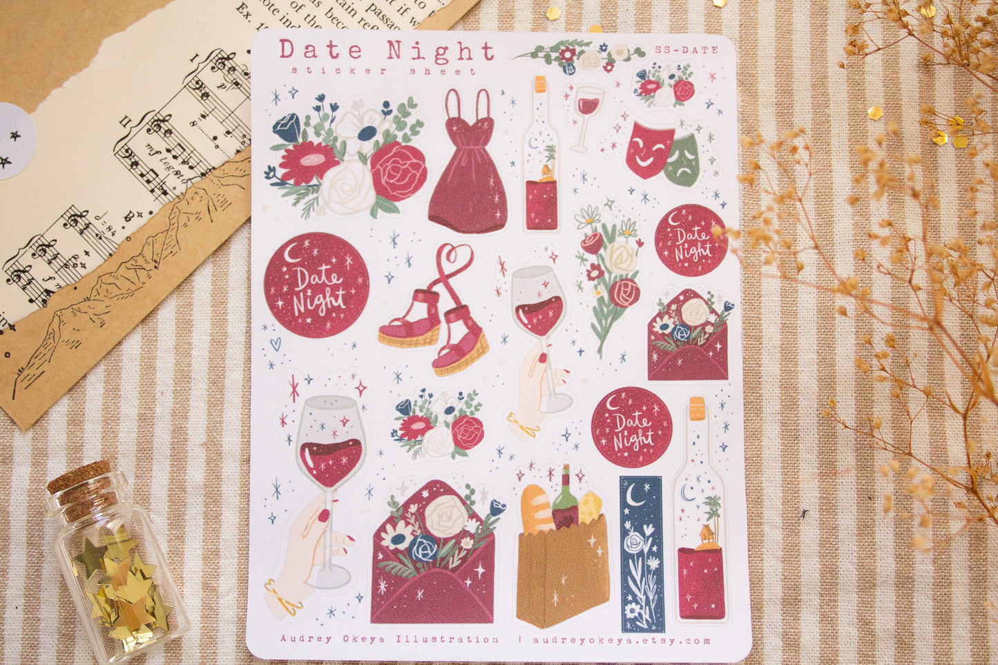 Date Night Sticker Sheet