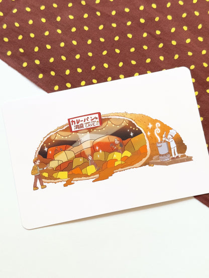 Curry Pan Cave Tiny World Art Print