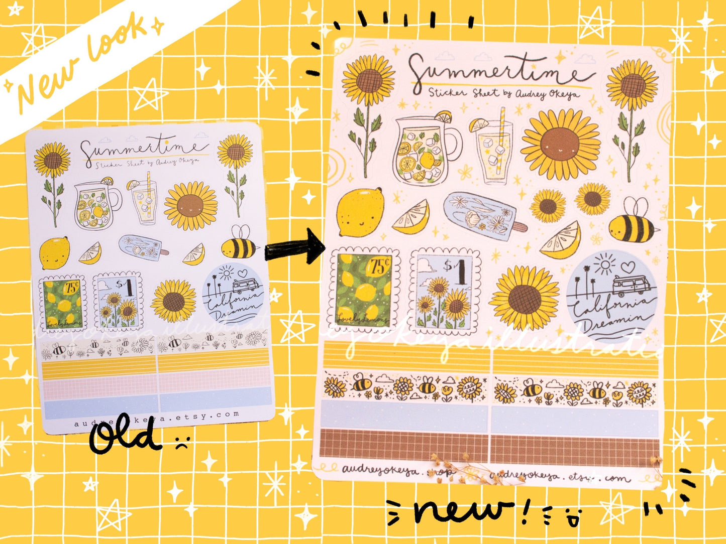 Summer Time Bujo Sticker Sheet