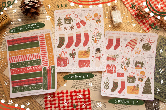 Christmas Holiday Sticker Sheets