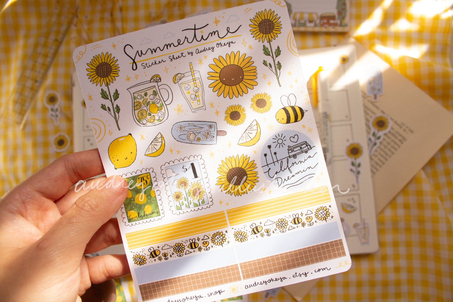 Summer Time Bujo Sticker Sheet