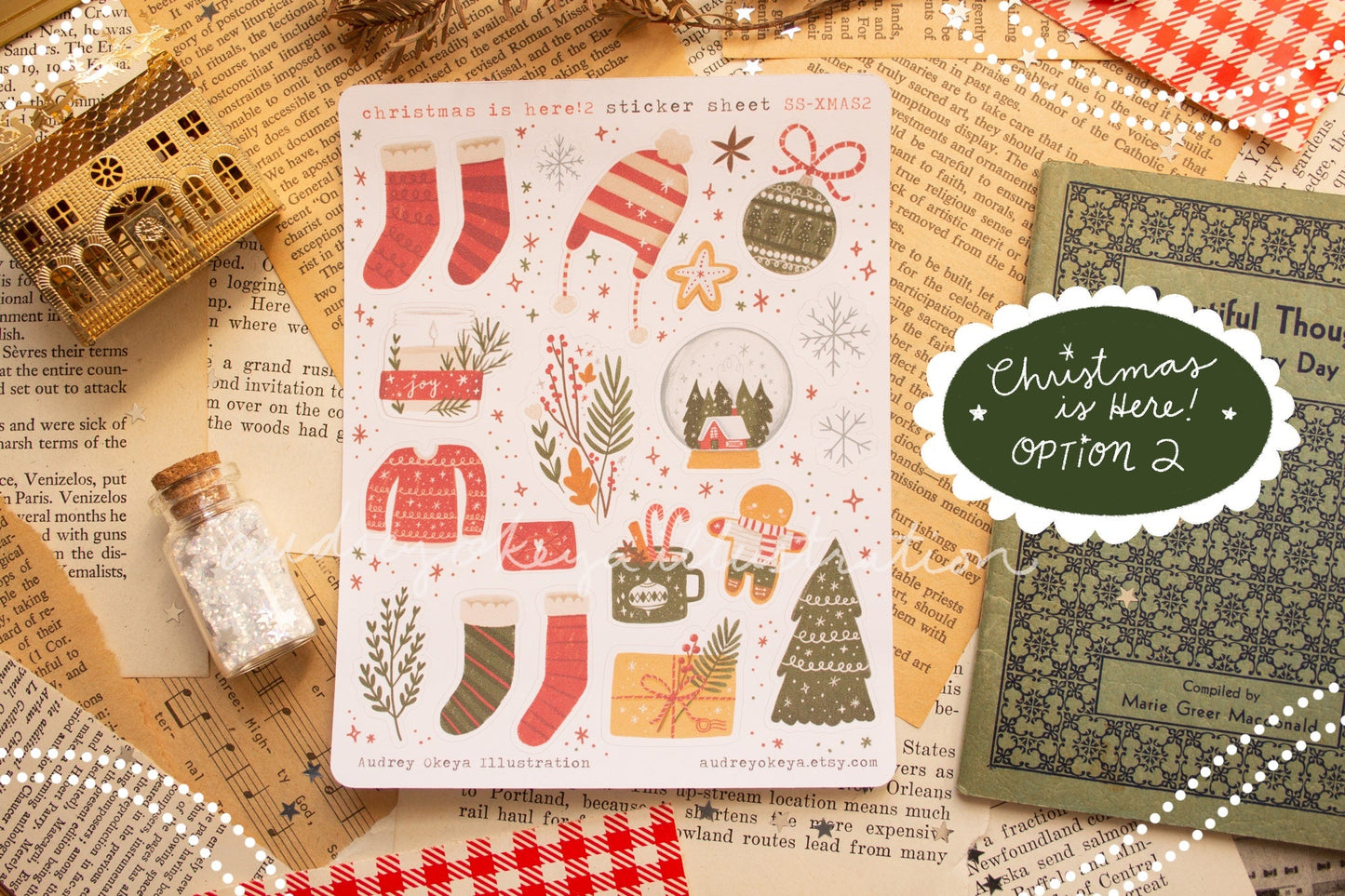 Christmas Holiday Sticker Sheets