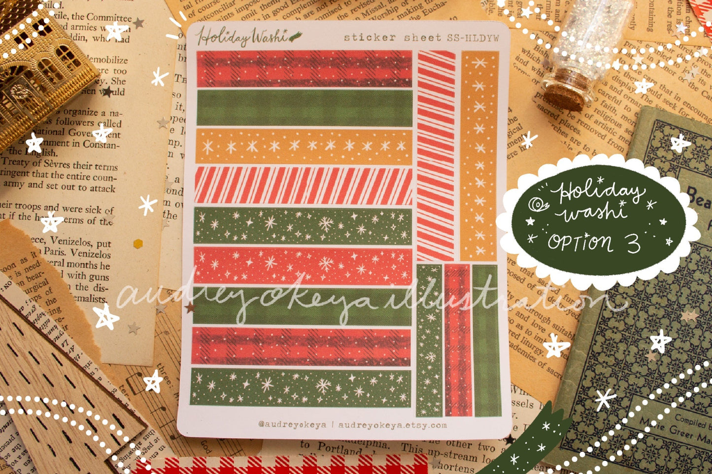 Christmas Holiday Sticker Sheets