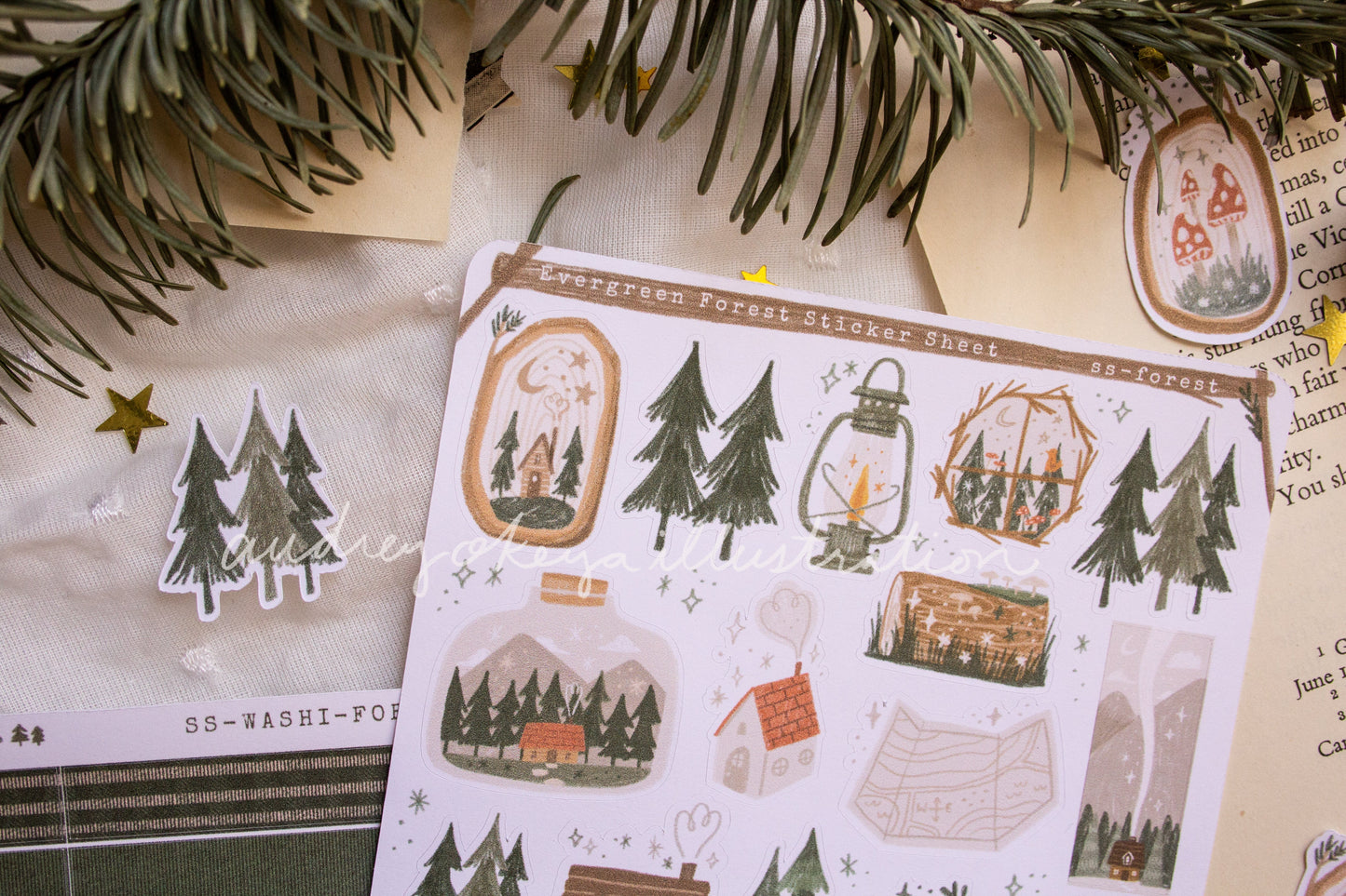 Evergreen Forest Sticker Sheet