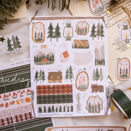 Evergreen Forest Sticker Sheet