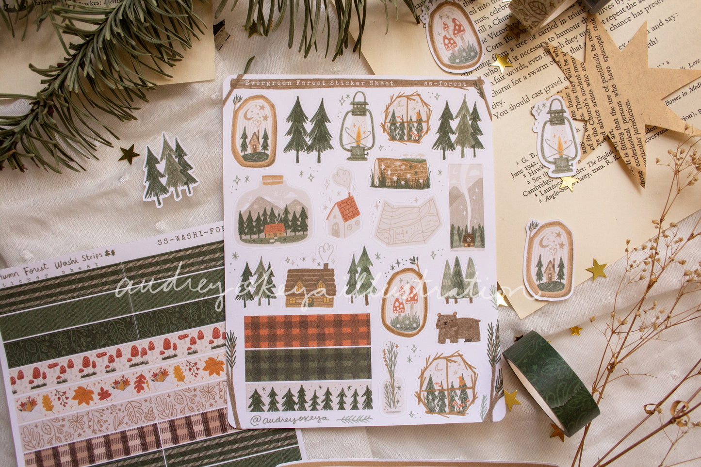 Evergreen Forest Sticker Sheet