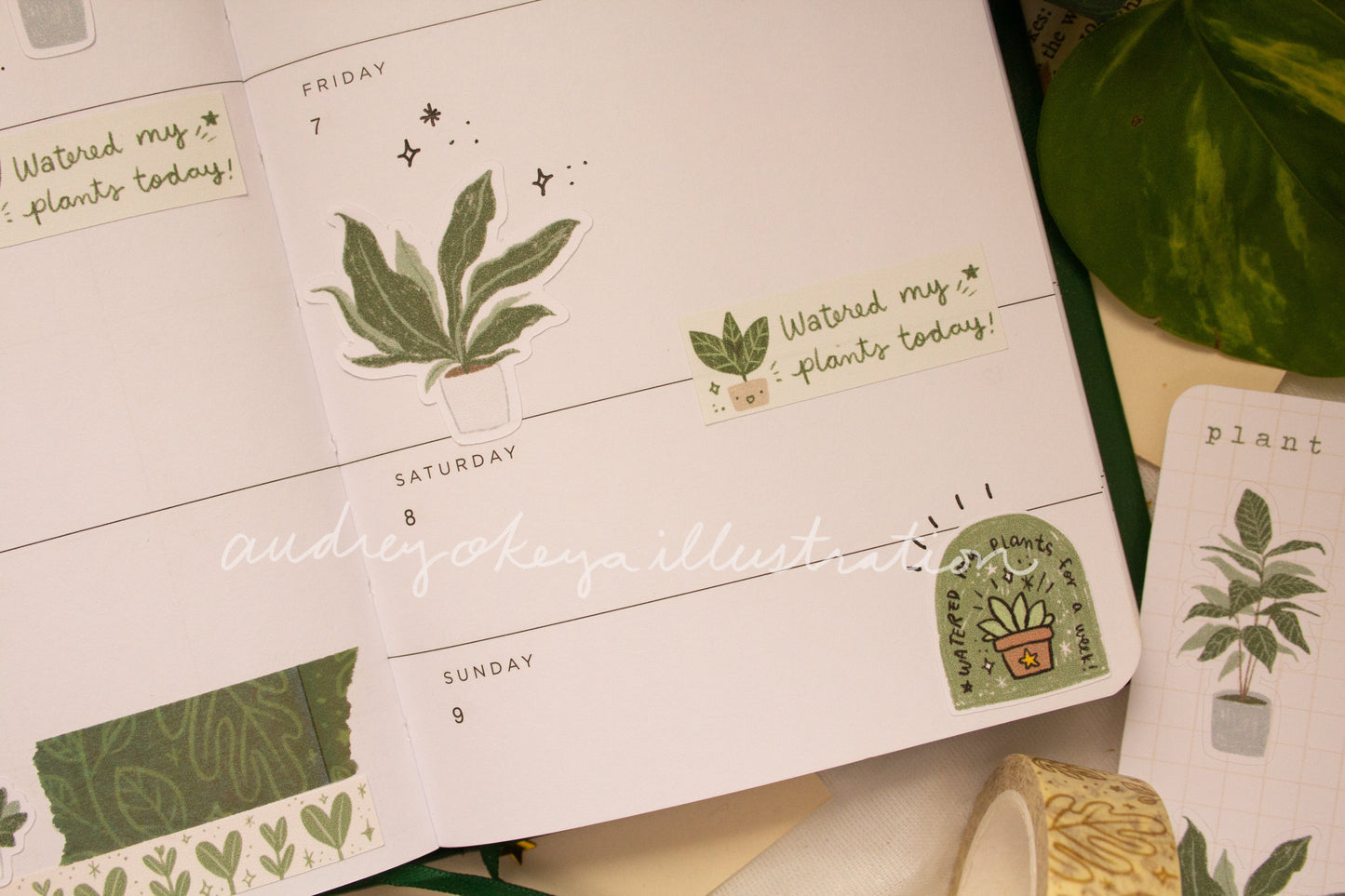 Plant Care Planner Sticker Sheet