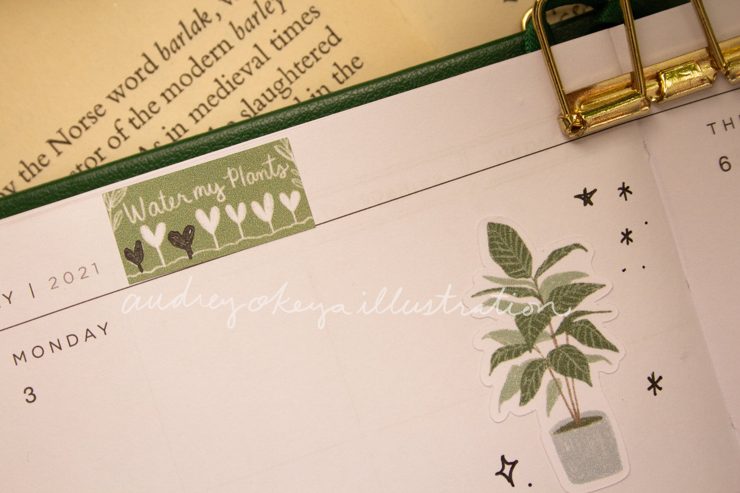 Plant Care Planner Sticker Sheet