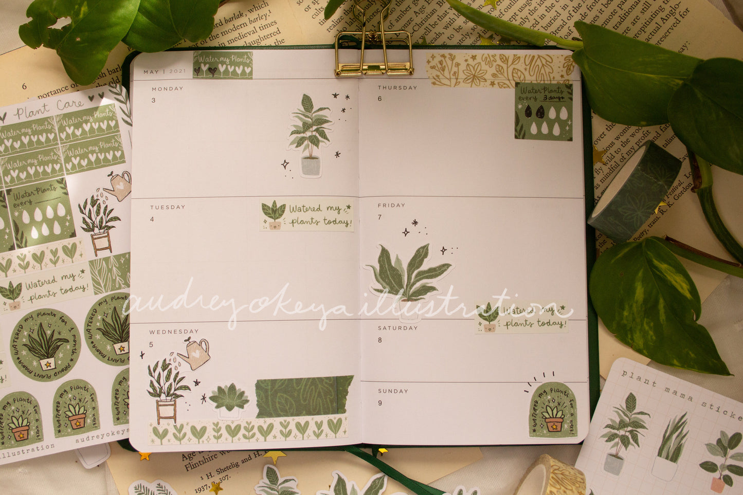 Plant Care Planner Sticker Sheet