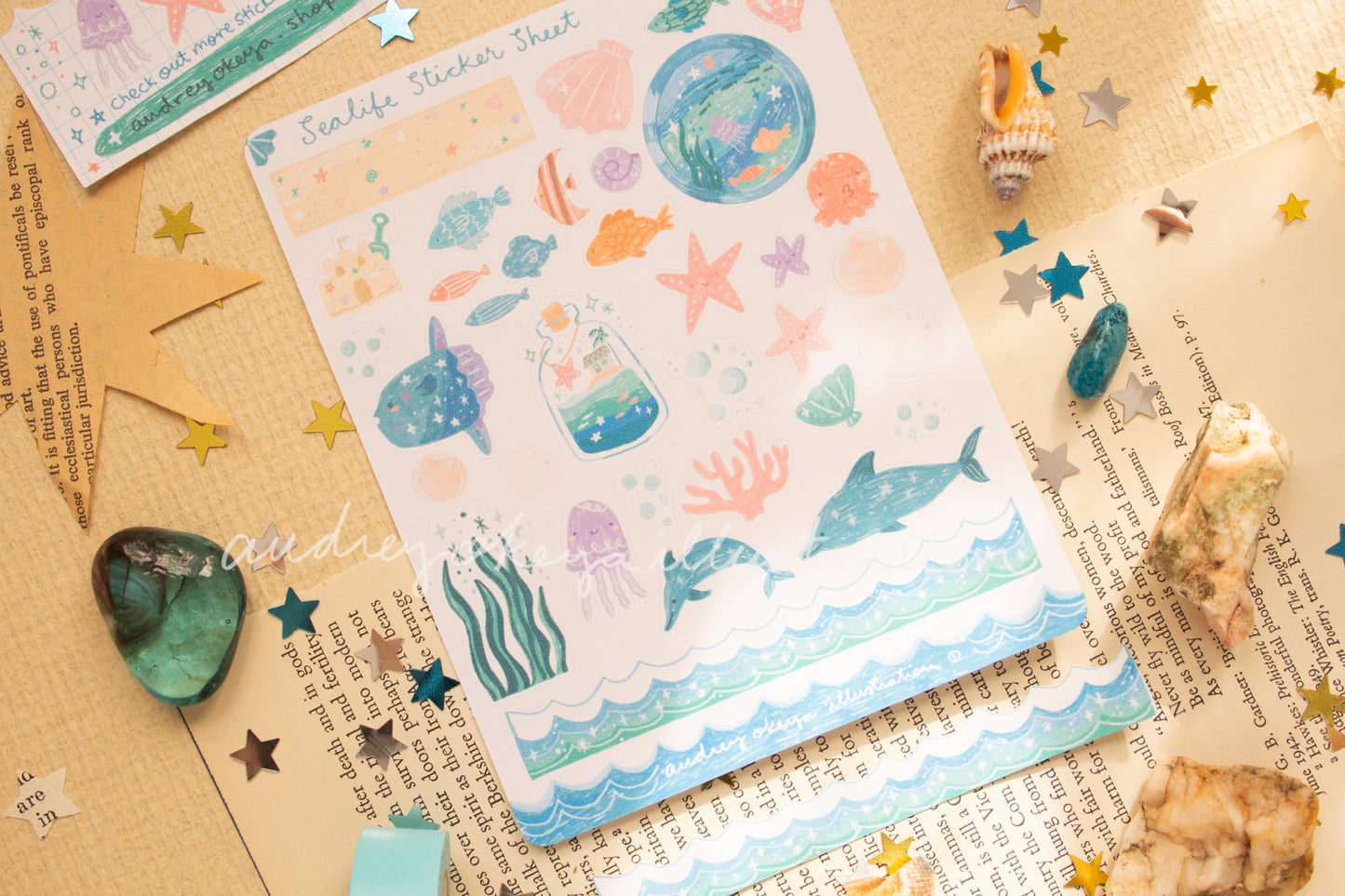 Sealife Underwater Sticker Sheet