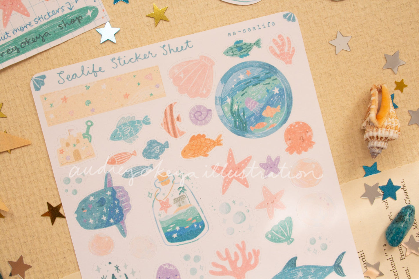 Sealife Underwater Sticker Sheet