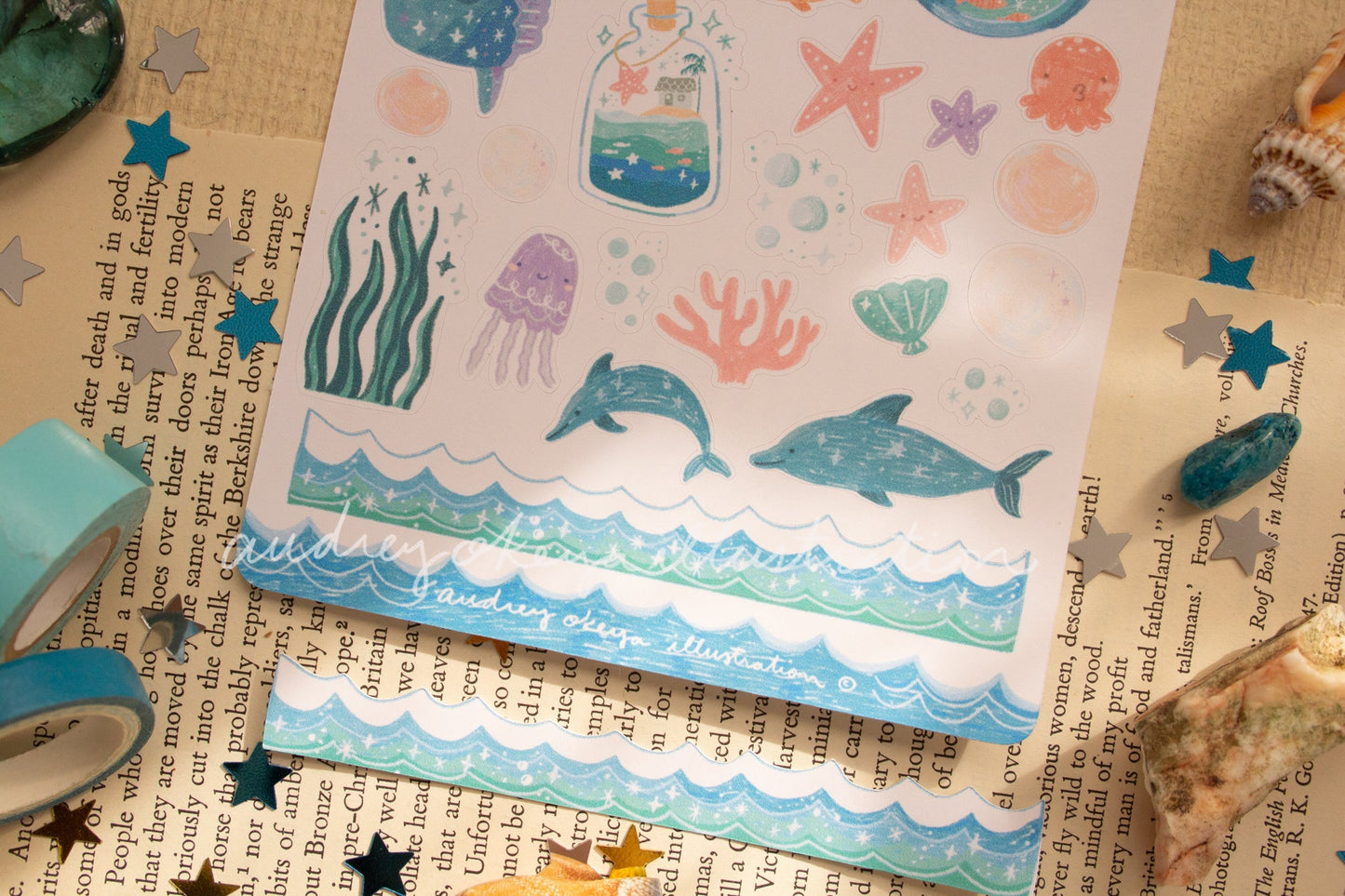 Sealife Underwater Sticker Sheet