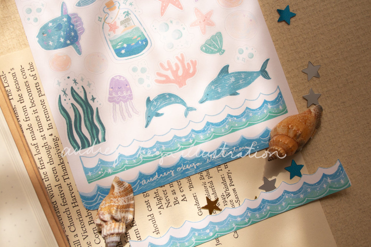 Sealife Underwater Sticker Sheet