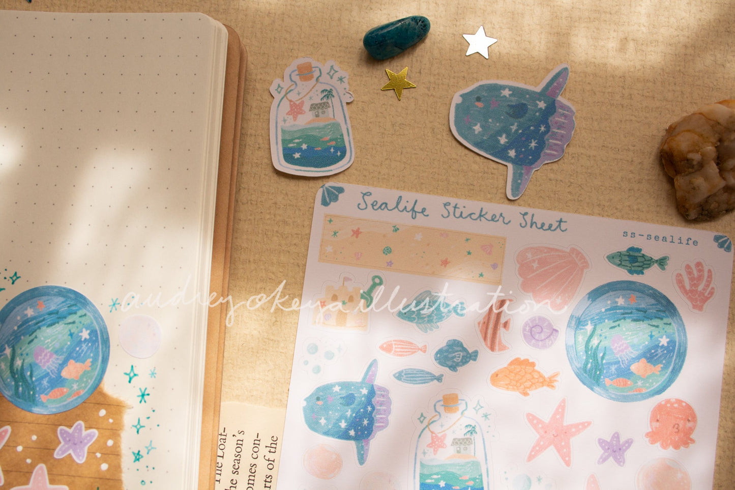 Sealife Underwater Sticker Sheet