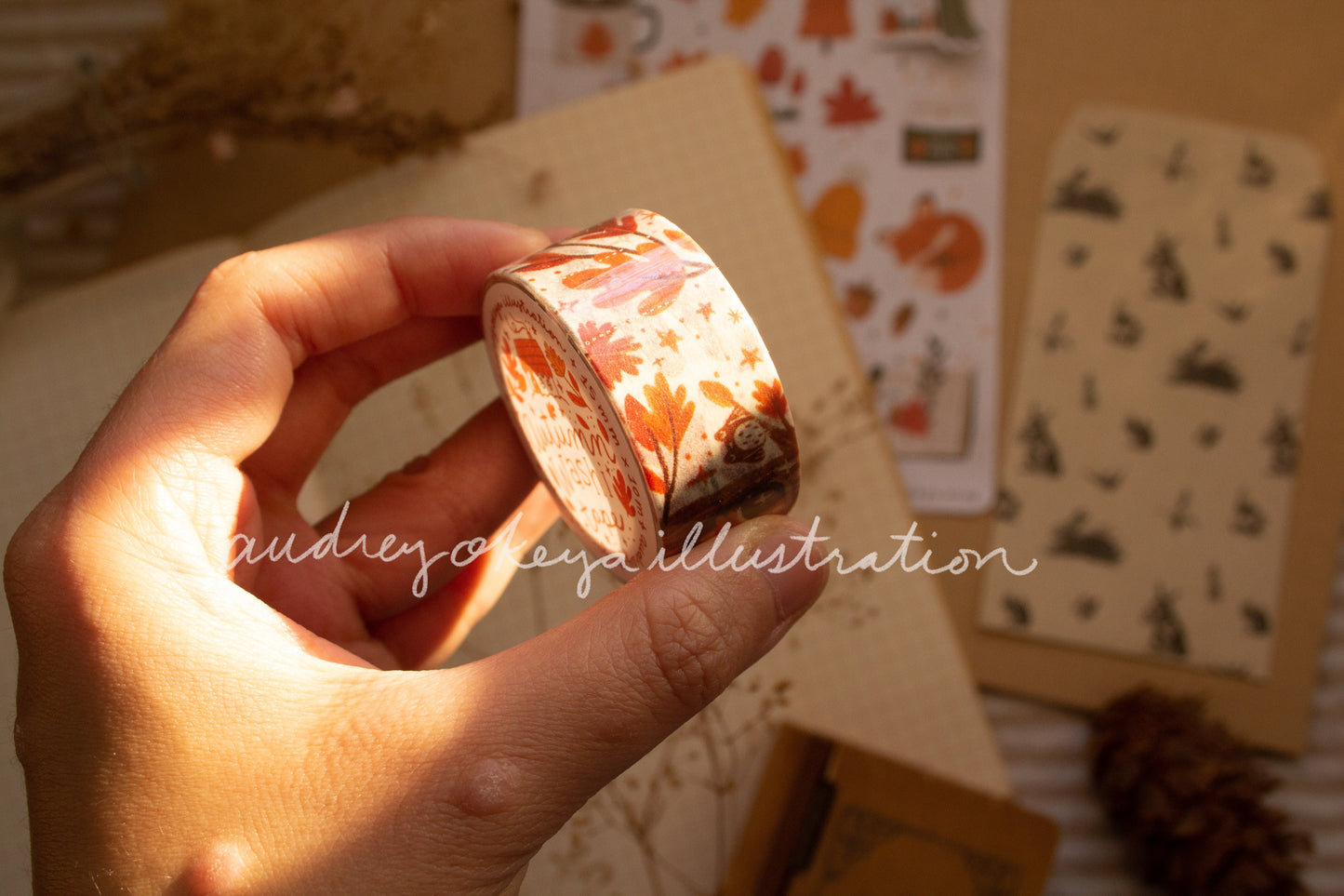 Autumn Collection Washi Tapes 5 Different Designs