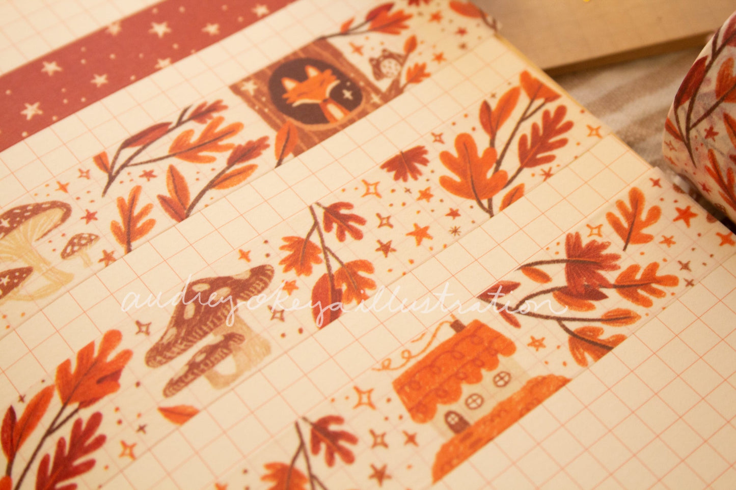 Autumn Collection Washi Tapes 5 Different Designs