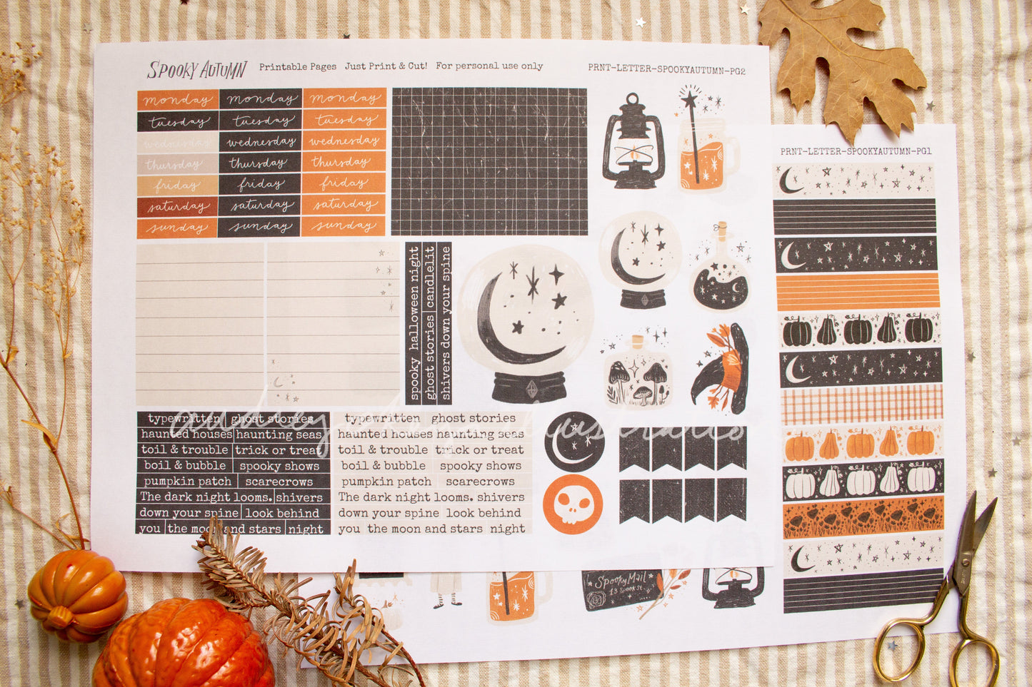 Spooky Autumn Halloween Printable