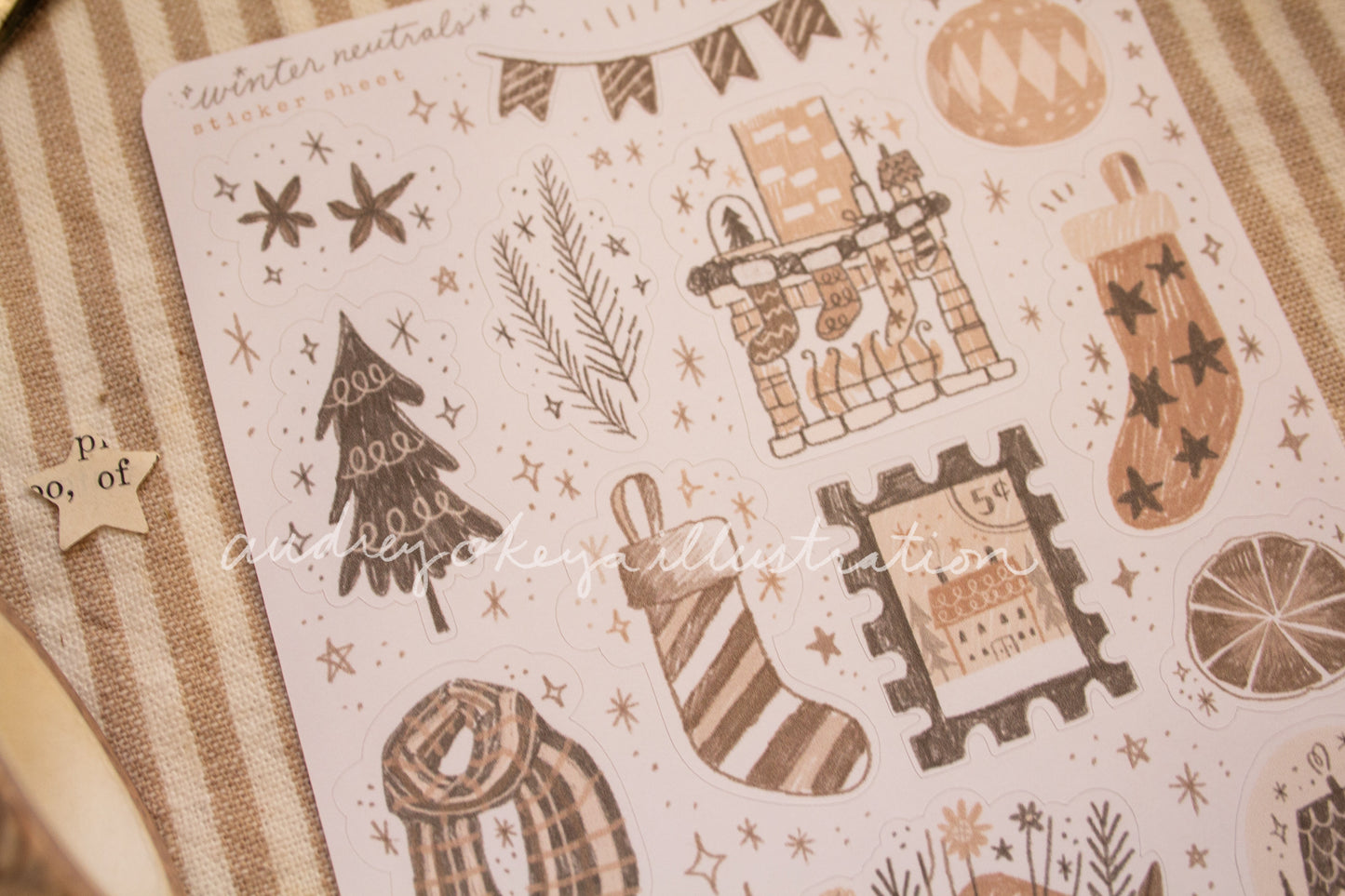 Winter Neutrals Sticker Sheets