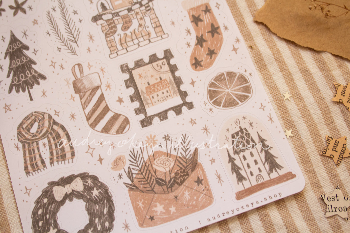 Winter Neutrals Sticker Sheets